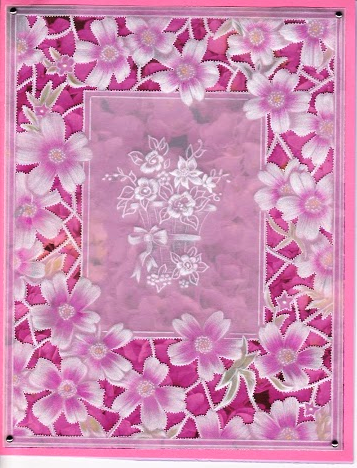 Pink Moss Frame, pattern
